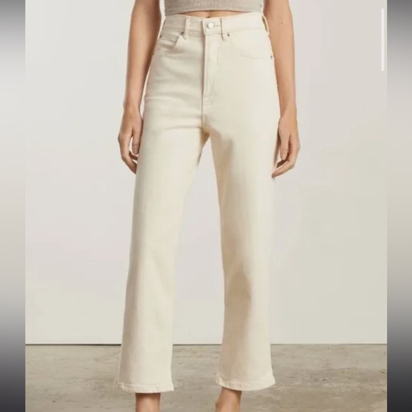 Everlane Way High Jean in Ecru - Picture 1 of 8